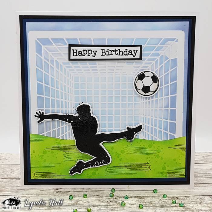 Football stamps Birthday card